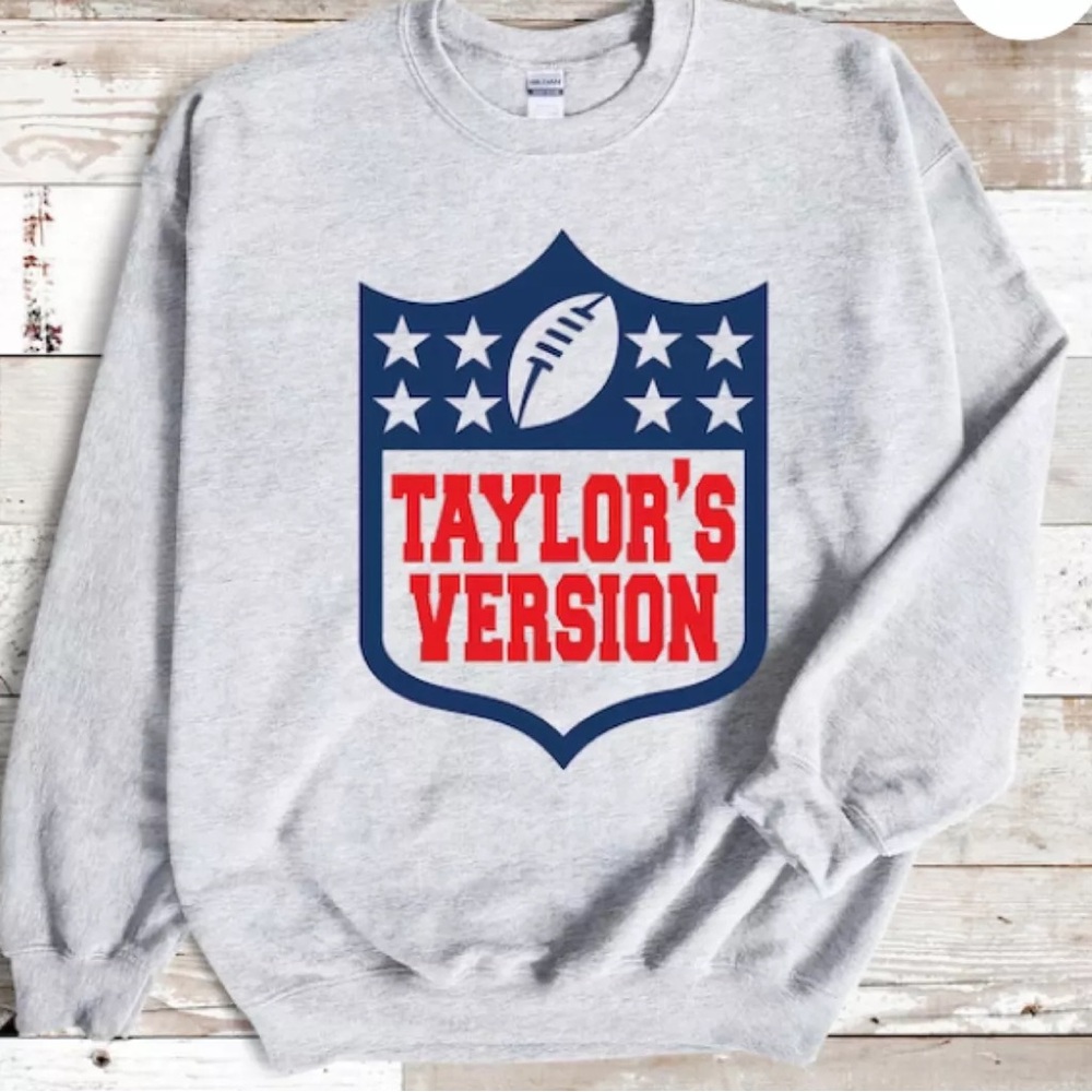 NFL Taylors Version Swiftie Super Bowl Crewneck Sweater